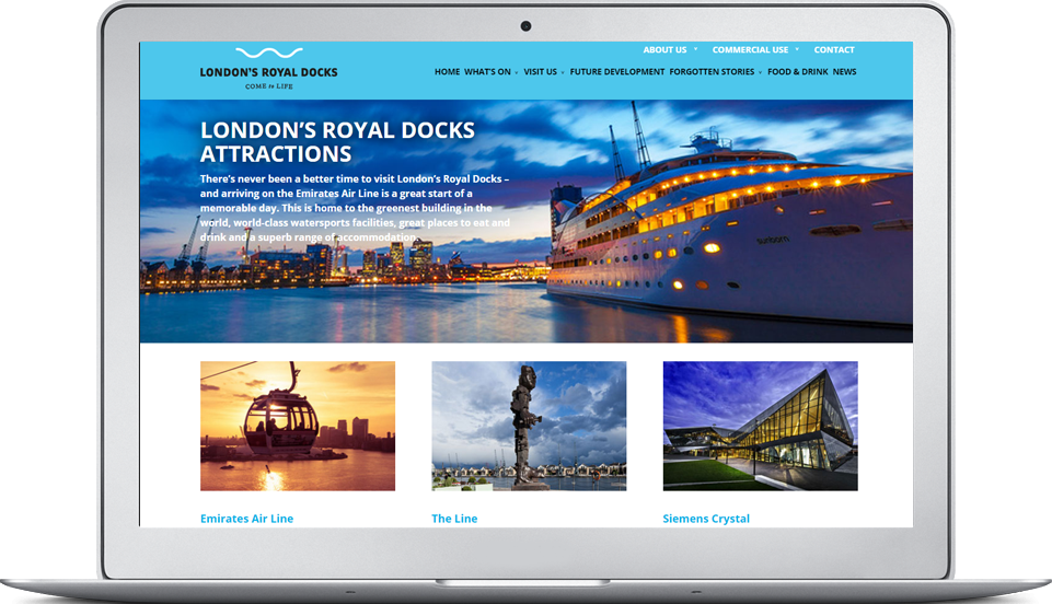 London's Royal Docks website