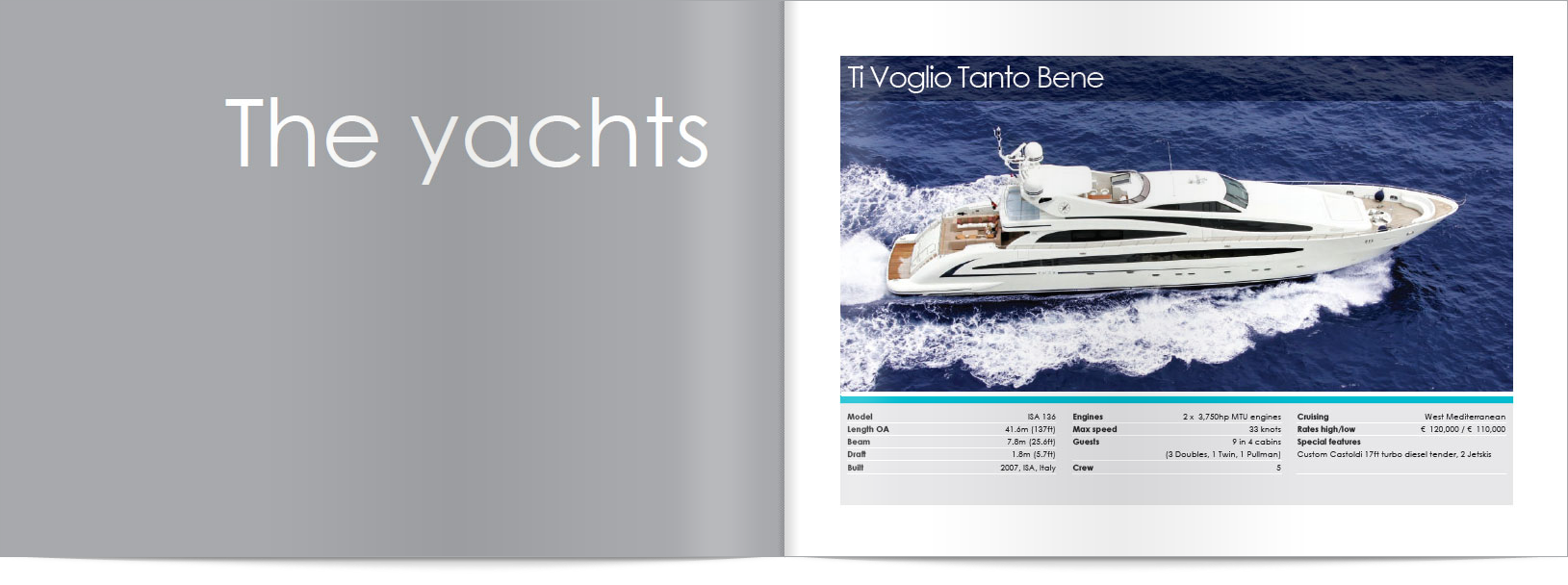 Oceanstyle Luxury yacht charter brochure