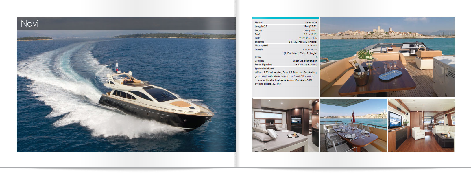 luxury yacht brochure